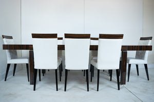 Rossetto Armobil eetkamertafel met acht stoelen