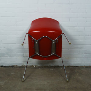 Arper Catifa 46 stoel wit/rood
