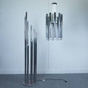 Reggiani Organ Pipe vloerlamp chroom