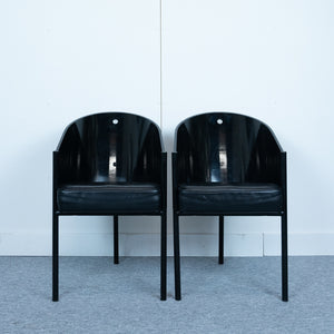Costes eetkamerstoelen van Philippe Starck voor Driade - zwart