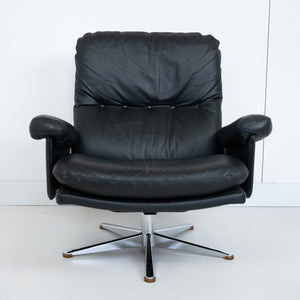 Lederen draaifauteuil van Werner Langeveld
