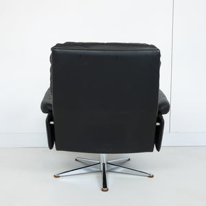 Lederen draaifauteuil van Werner Langeveld