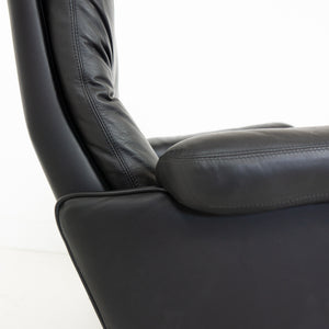 Lederen draaifauteuil van Werner Langeveld