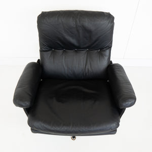 Lederen draaifauteuil van Werner Langeveld