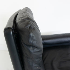 Lederen draaifauteuil van Werner Langeveld