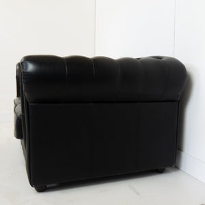 Vintage Chesterfield bank zwart