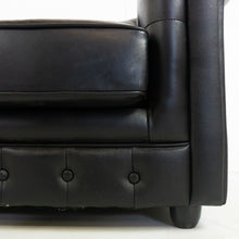 Afbeelding in Gallery-weergave laden, Vintage Chesterfield bank zwart