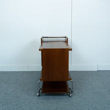 Afbeelding in Gallery-weergave laden, Midcentury wooden trolly