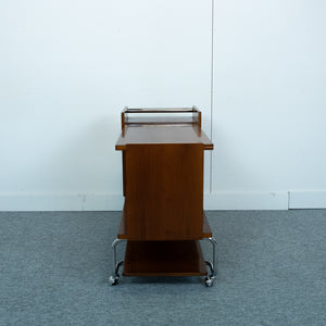 Midcentury wooden trolly