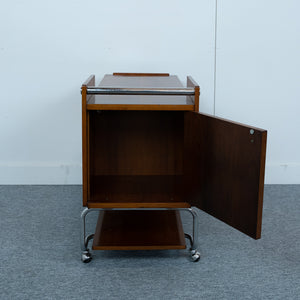 Midcentury wooden trolly
