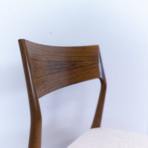 Set van 4 rosewood eetkamerstoelen voor Fristho